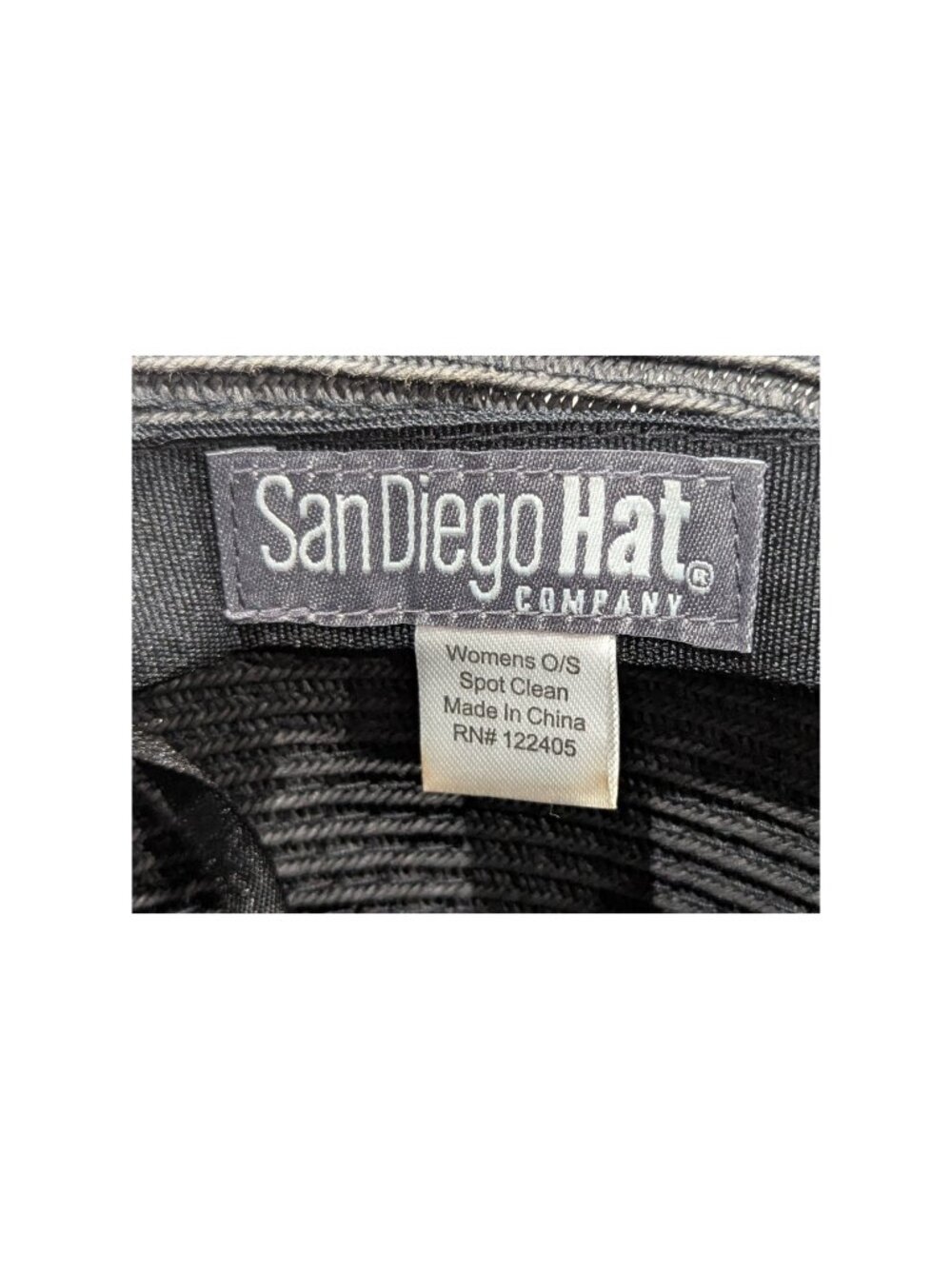 San Diego Hat Co Black Oversized Sun Hat Extra Wide Brim Adjustable Resort - Picture 7 of 8